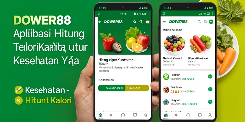Tampilan antarmuka DOWER88 yang user-friendly untuk menghitung kalori.