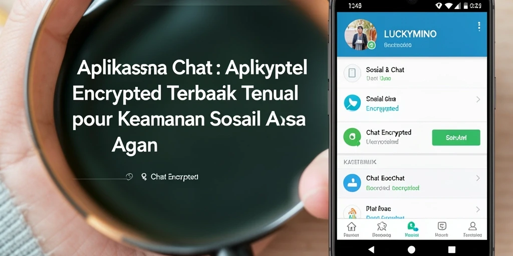 Antarmuka LUCKYMINO yang aman dan user-friendly untuk komunikasi privat.