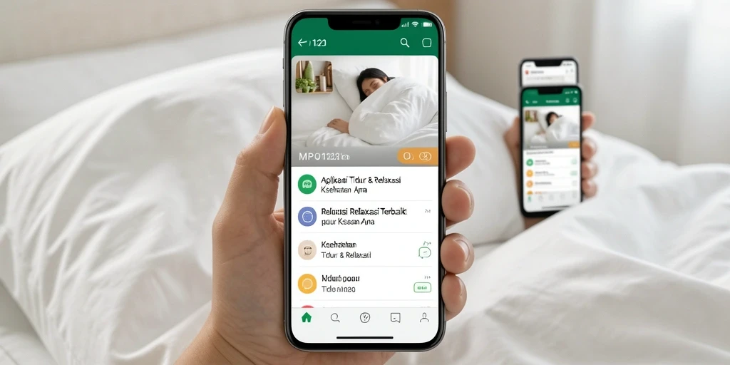 Antarmuka pengguna MPO1221 yang mendukung relaksasi dan tidur nyenyak.