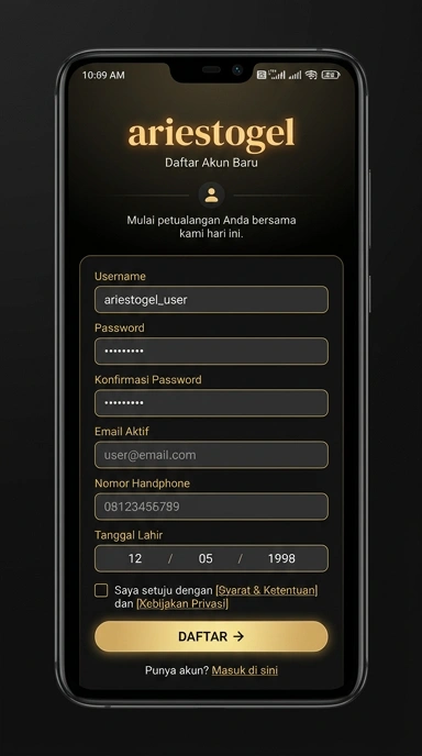 Panduan Lengkap Registrasi Akun ArieStogel